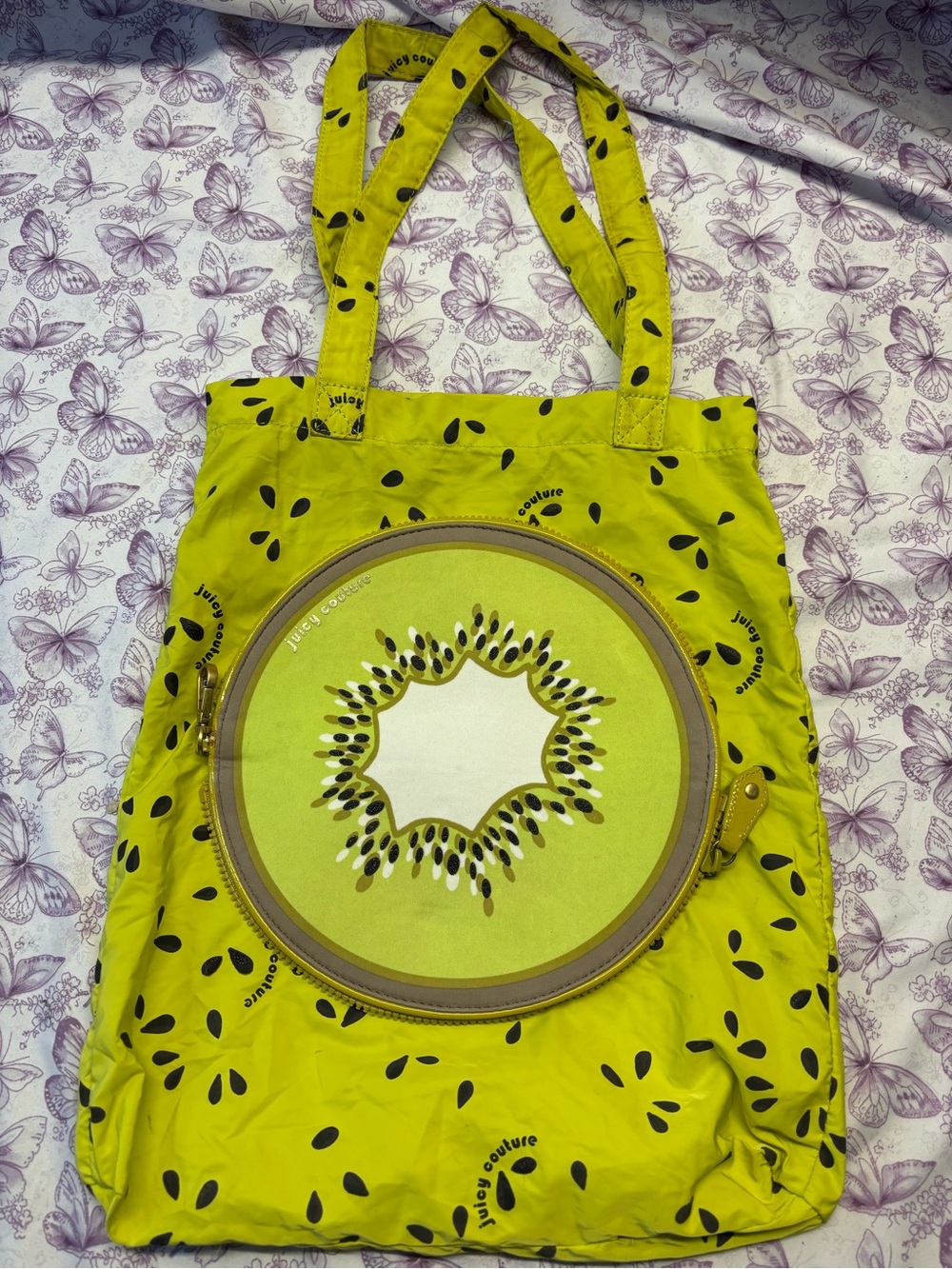 🌀Juicy Couture Bright Green Kiwi Tote